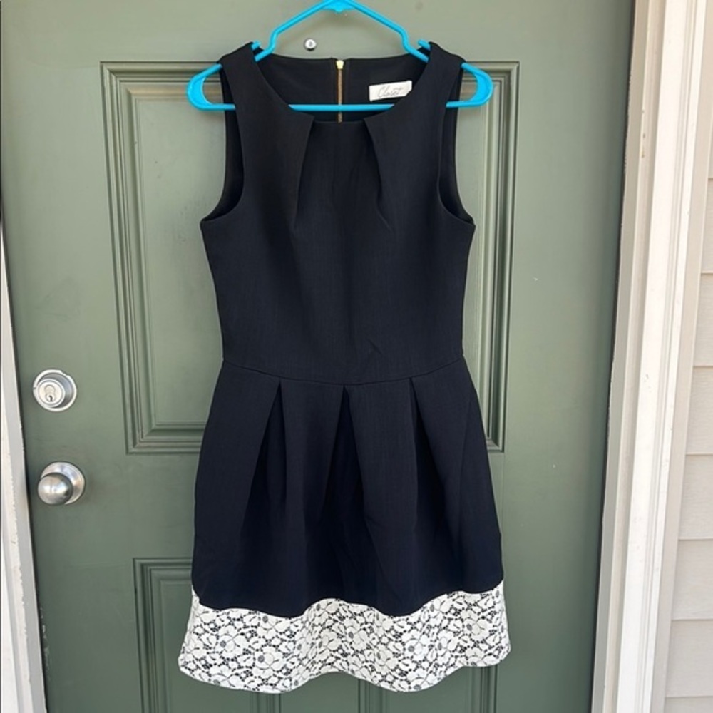 ModCloth Closet London Pleated Fit & Flare Sleeveless Dress